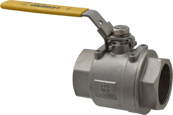 BONOMI Full Port Manual Ball Valve: 2-1/2" Pipe, Full Port - 711LL 2-1/2