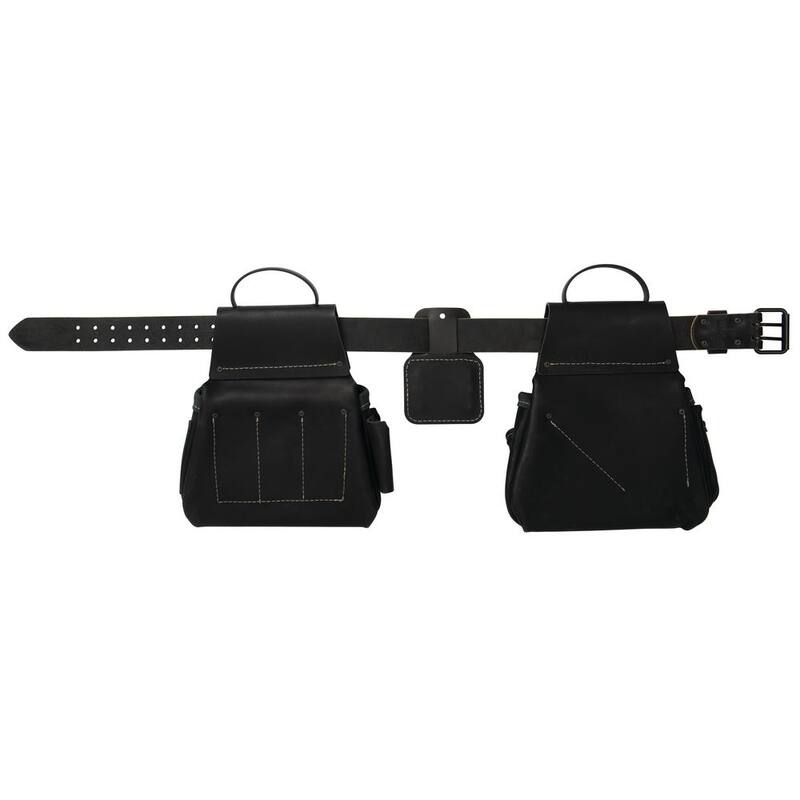 Weaver Tool Gear Classic Framer Leather Black Tool Belt Black - 85260-65-00