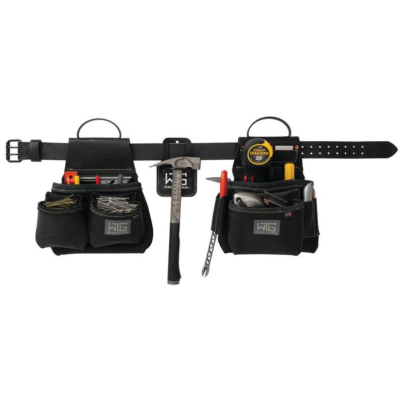 Weaver Tool Gear Classic Framer Leather Black Tool Belt Black - 85260-65-00
