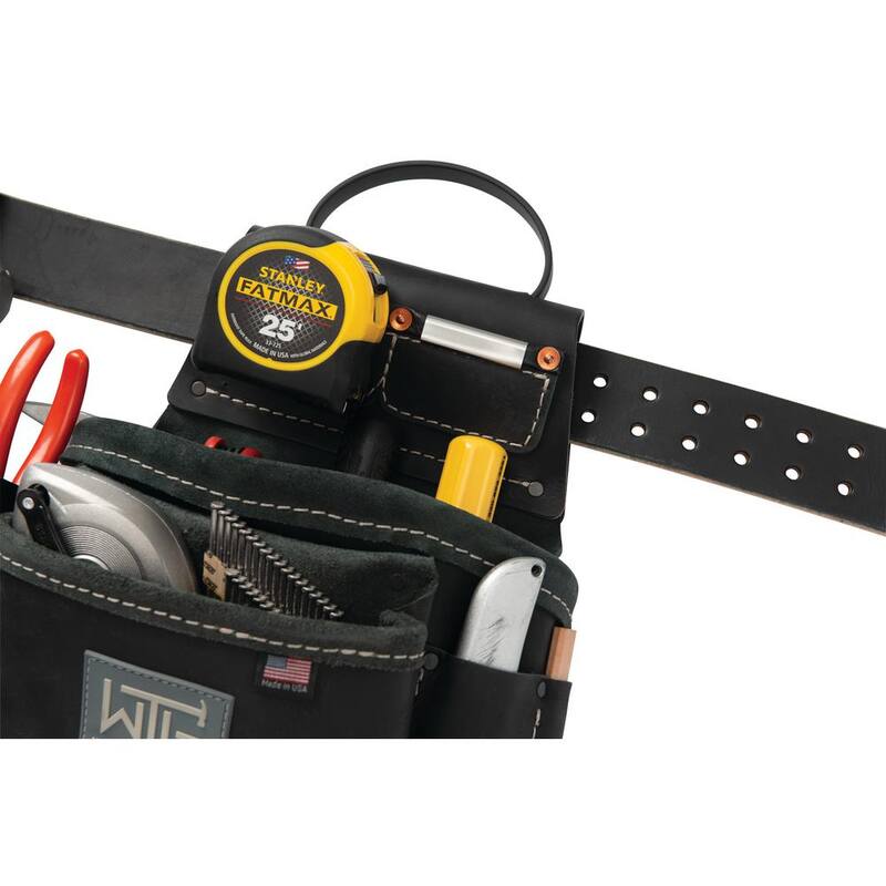 Weaver Tool Gear Classic Framer Black Leather Waist Tool Belt - 85260-55-00