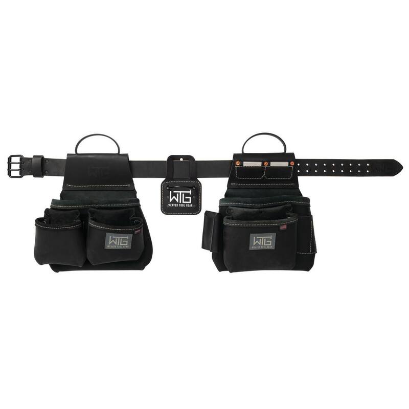Weaver Tool Gear Classic Framer Black Leather Waist Tool Belt - 85260-55-00