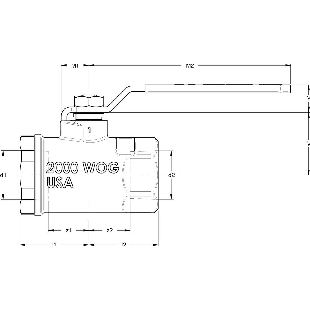 Apollo® Manual Ball Valve: 1/4" Pipe, Standard Port, Stainless Steel - 7610107A