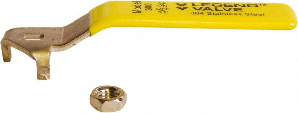 Apollo® Ball Valve Fittings, Handles & O-Ring Kits; Type: Latch Lever Handle w/Grip; For Use With: 77C-208 Series 1-1/4 to 2 in 2-Piece Full Port Ball Valve; 77C-206; 77C-107; 77C-207; 77C-108; 77C-106; For Use With: 77C-208 Series 1-1/4 to 2 in 2-Piece Full Port Ball Valve; 77C-206; 77C-107; 77C-207 - W494900
