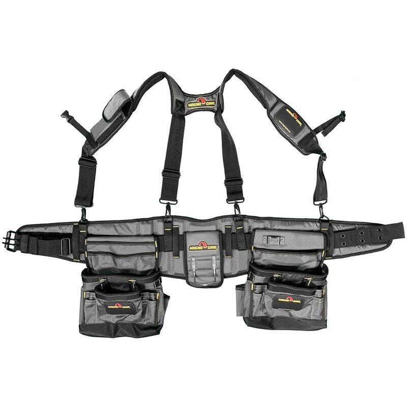 MagnoGrip 20-Pocket Builders Tool Rig with Integrated Back Support - 006-611