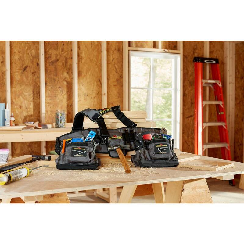 MagnoGrip 20-Pocket Builders Tool Rig with Integrated Back Support - 006-611