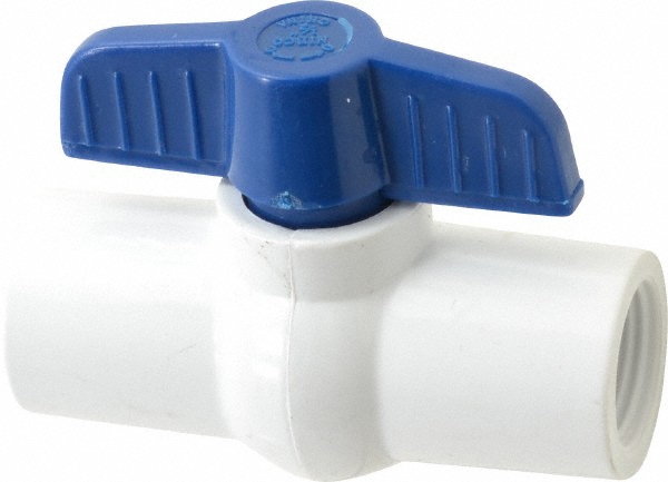Midwest Control Miniature Manual Ball Valve: 1/4" Pipe, Full Port, Brass - DCBV-25