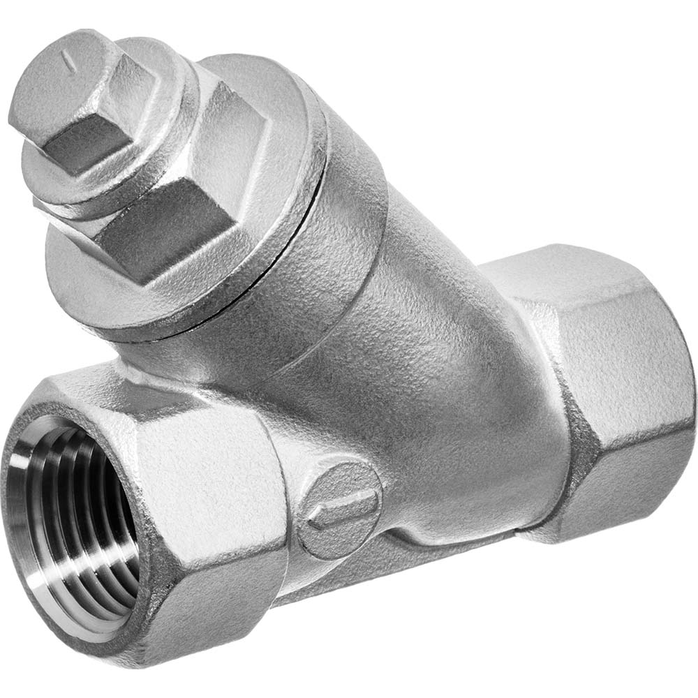 USA Industrials Combination Y-Strainer & Manual Ball Valve: 3/4" Pipe, Standard Port - ZUSA-VLV-60
