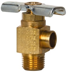 Eaton Steel Angle Bib Drain Drain Cock & Shutoff Valve - 150