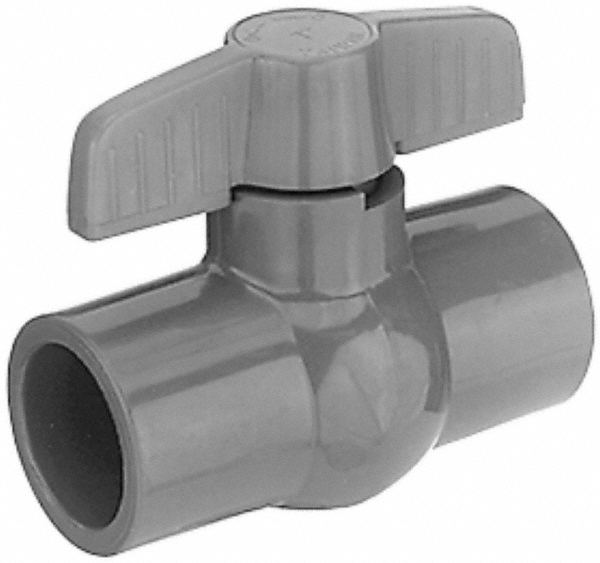 Plast-O-Matic True Union Manual Ball Valve: 1/2" Pipe - TMBV050EPT-PV