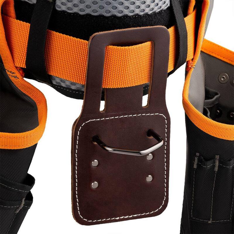 RIDGID 29 in. 23 Pocket Professional Grade 2-Bag Suspension Rig Work Tool Belt with Suspenders - RD57100-TH