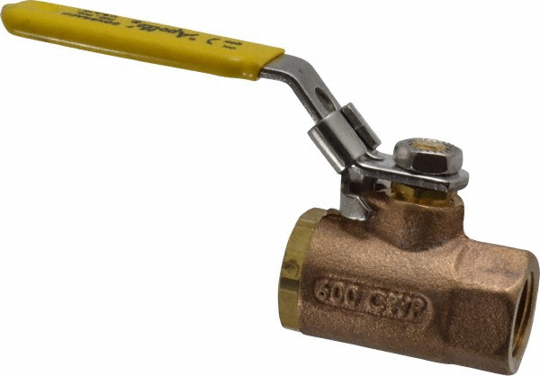 Apollo® Manual Ball Valve: 1" Pipe, Standard Port, Bronze - 7510501