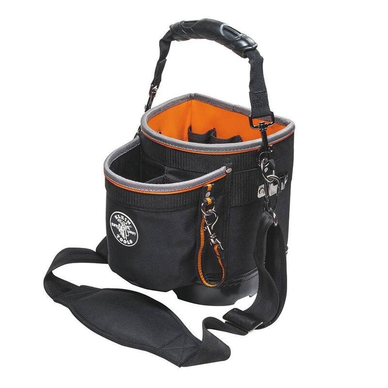 Klein Tools Tool Bag, Tradesman Pro Shoulder Pouch, 14 Pockets, 10-Inch - 55419SP-14