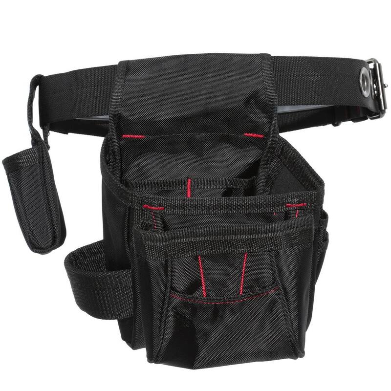 Husky Black Handyman Work Tool Belt (12-Pocket) - HD793857-TH