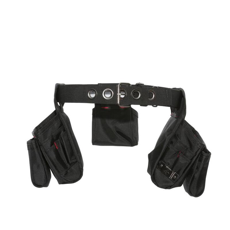 Husky Black Handyman Work Tool Belt (12-Pocket) - HD793857-TH