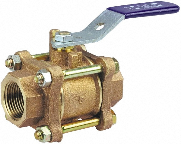 NIBCO Standard Manual Ball Valve: 2-1/2" Pipe, Full Port - NL99H0E