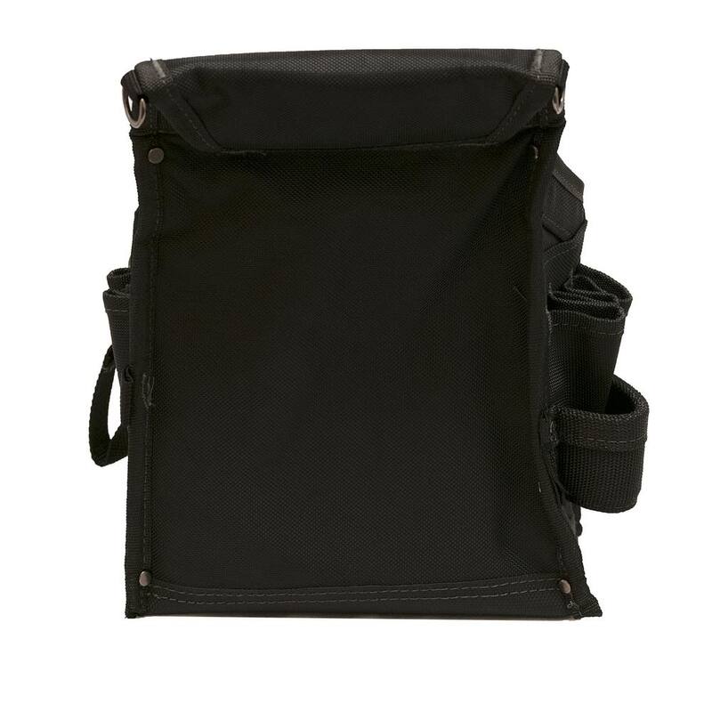 Husky Heavy-Duty 14-Pocket Electrician's Tool Belt Pouch in Black - HD00143