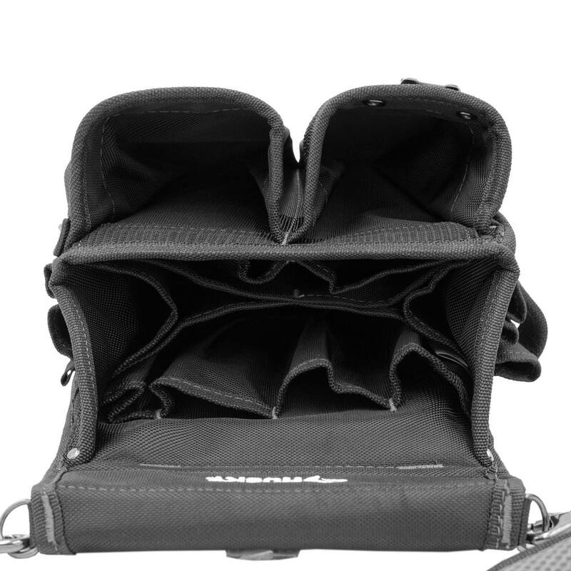 Husky Heavy-Duty 14-Pocket Electrician's Tool Belt Pouch in Black - HD00143
