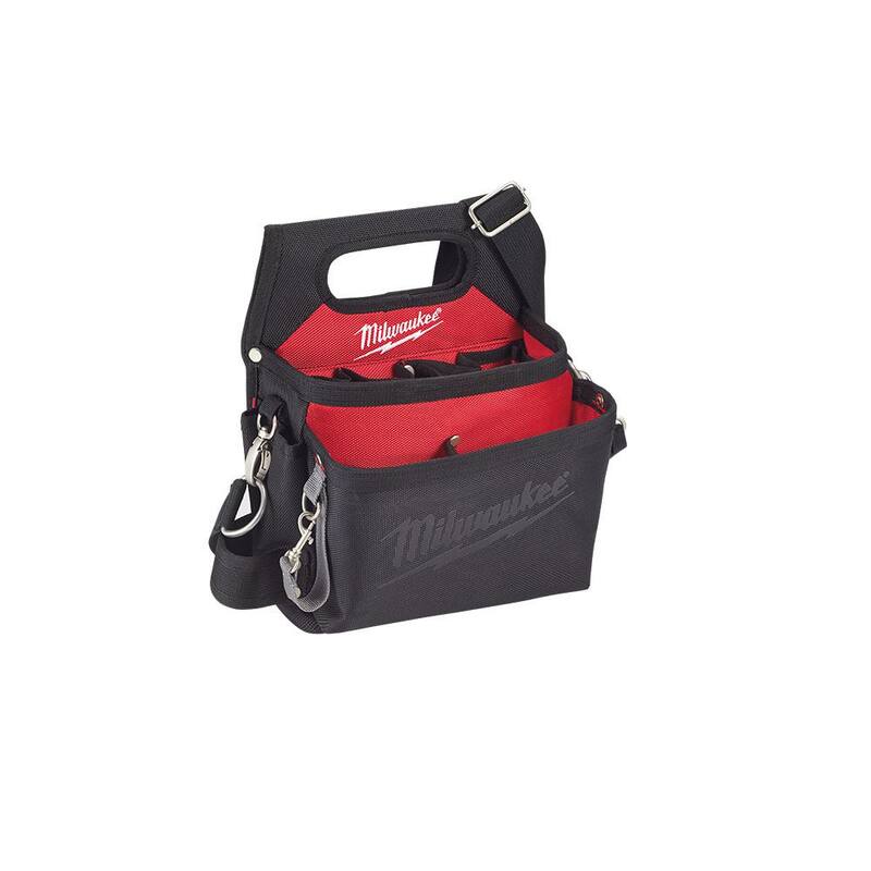Milwaukee General Contractor Work Belt with Suspension Rig & 15-Pocket Electricians Work Pouch/Holster with Quick Adjust Belt - 48-22-8120-48-22-8112