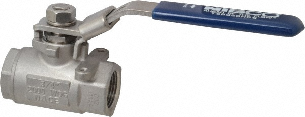 NIBCO Standard Manual Ball Valve: 3/4" Pipe, Standard Port - NL94Q78