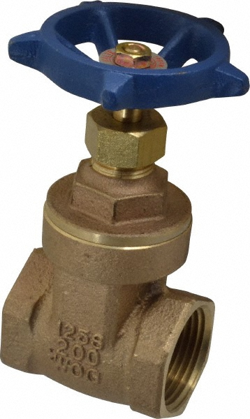 Legend Valve Gate Valve: Non-Rising Stem, 1/2" Pipe, Threaded, Stainless Steel - 113-403