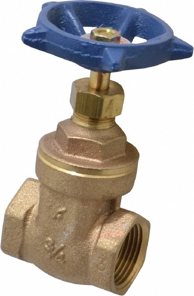 Legend Valve Gate Valve: Non-Rising Stem, 1/2" Pipe, Threaded, Stainless Steel - 113-403