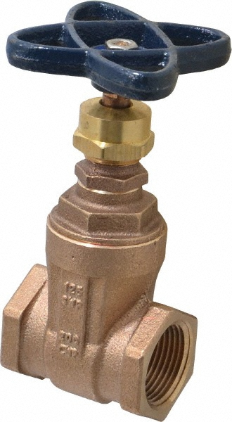 Legend Valve Gate Valve: Non-Rising Stem, 1/2" Pipe, Threaded, Stainless Steel - 113-403