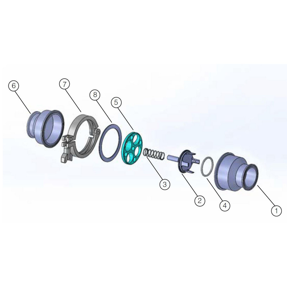 VNE Check Valve: 1/2" Pipe - 45C-6.5-V