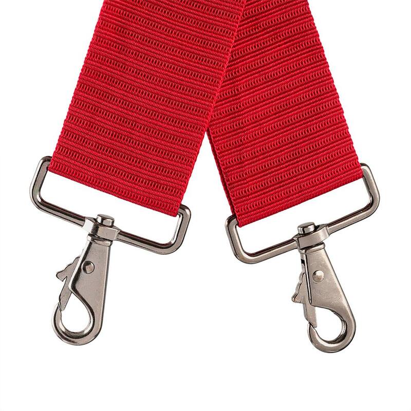 BUCKET BOSS 2-Bag Hybrid Suspension Rig Work Tool Belt with Suspenders in Red - 55505-RD