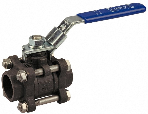NIBCO Standard Manual Ball Valve: 1/2" Pipe, Full Port - NL99E46