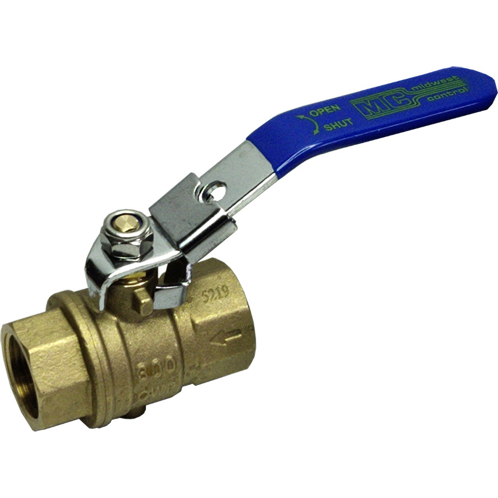 NIBCO Standard Manual Ball Valve: 1/2" Pipe, Full Port - NL99E46