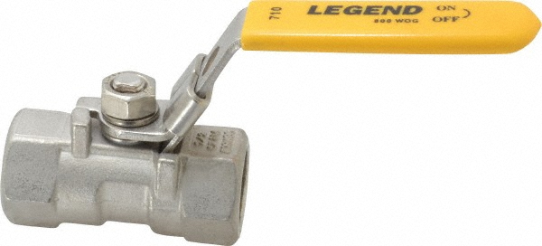 NIBCO Standard Manual Ball Valve: 1/2" Pipe, Full Port - NL99E46