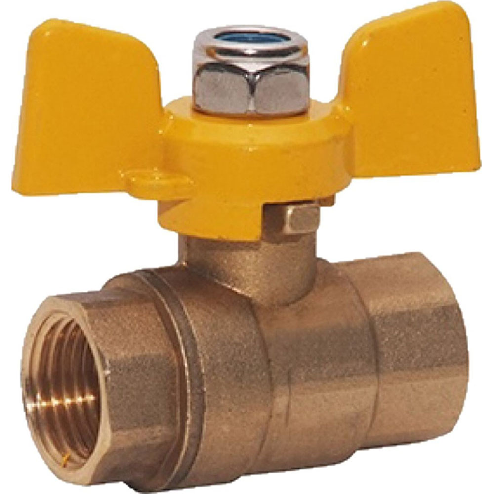 Midwest Control Standard Manual Ball Valve: 1/4" Pipe, Full Port, Brass - M-FBB-25TH
