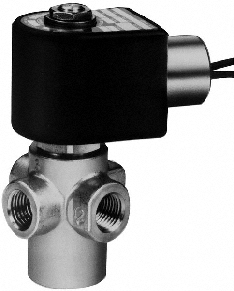 Parker Solenoid Valve: 3/8" Port, NPT - 06F20C2110ACF