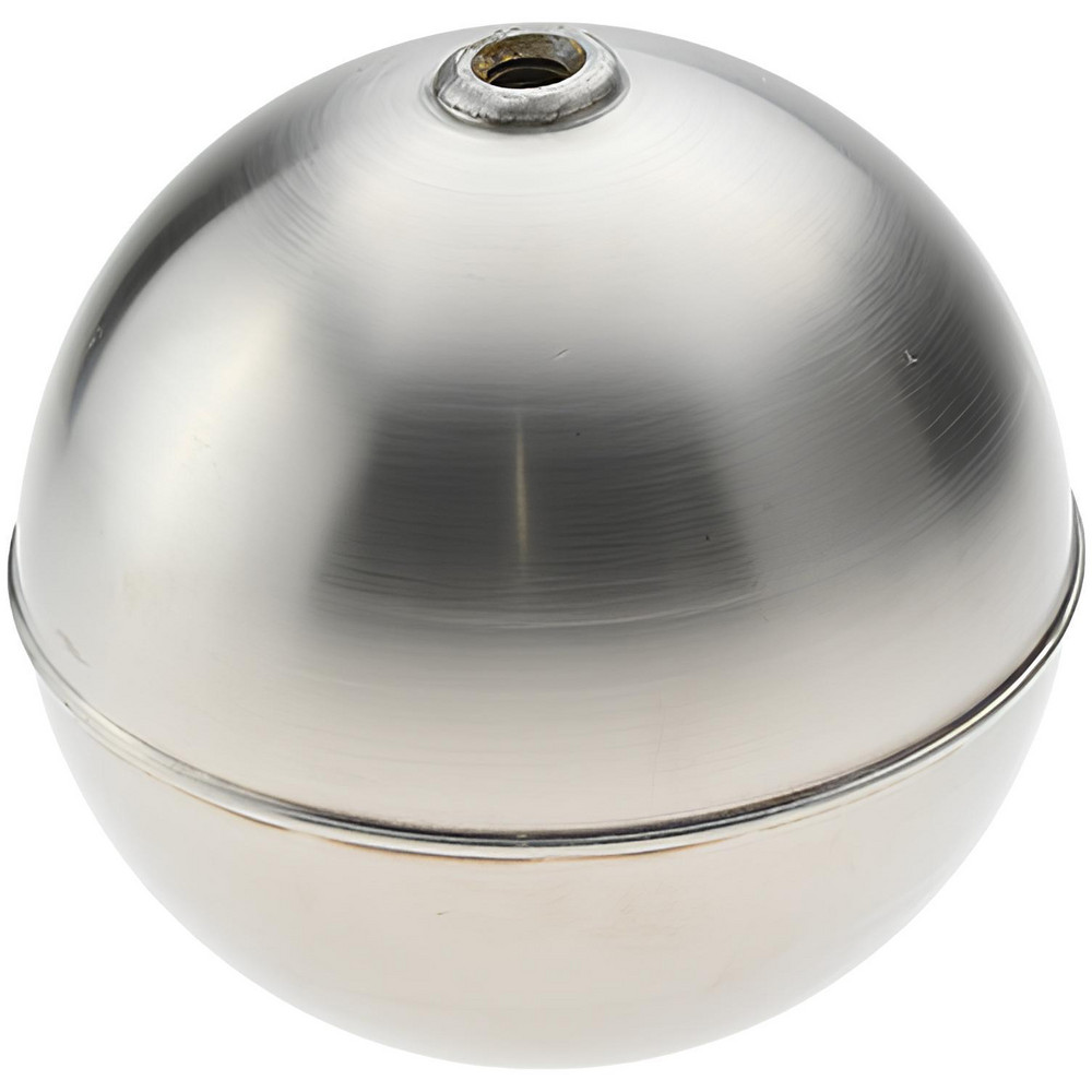 Made in USA 8" Diam, Spherical, Tubed Through Connection, Metal Float - RT80450