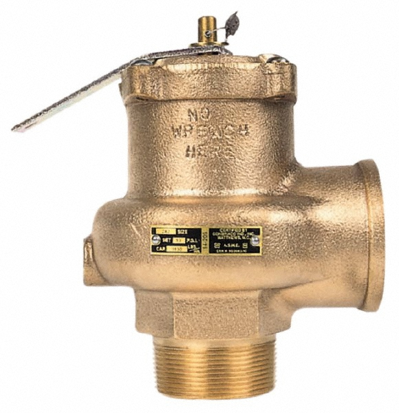 Conbraco ASME Low Pressure Steam Heating Relief Valve: 3/4" Inlet, 15 Max psi - 13-211-B15