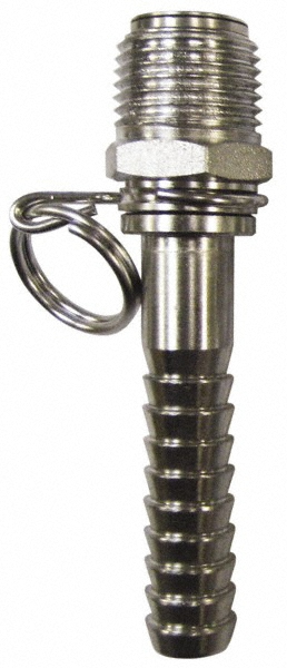 SuperKlean NPT x 1/2" Hose Barb, Ball Type Swivel Hose Adapter - 8-B1/2-S