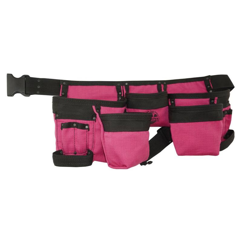 Graintex Pink Canvas 11-Pocket Finisher Tool Apron - CD2151