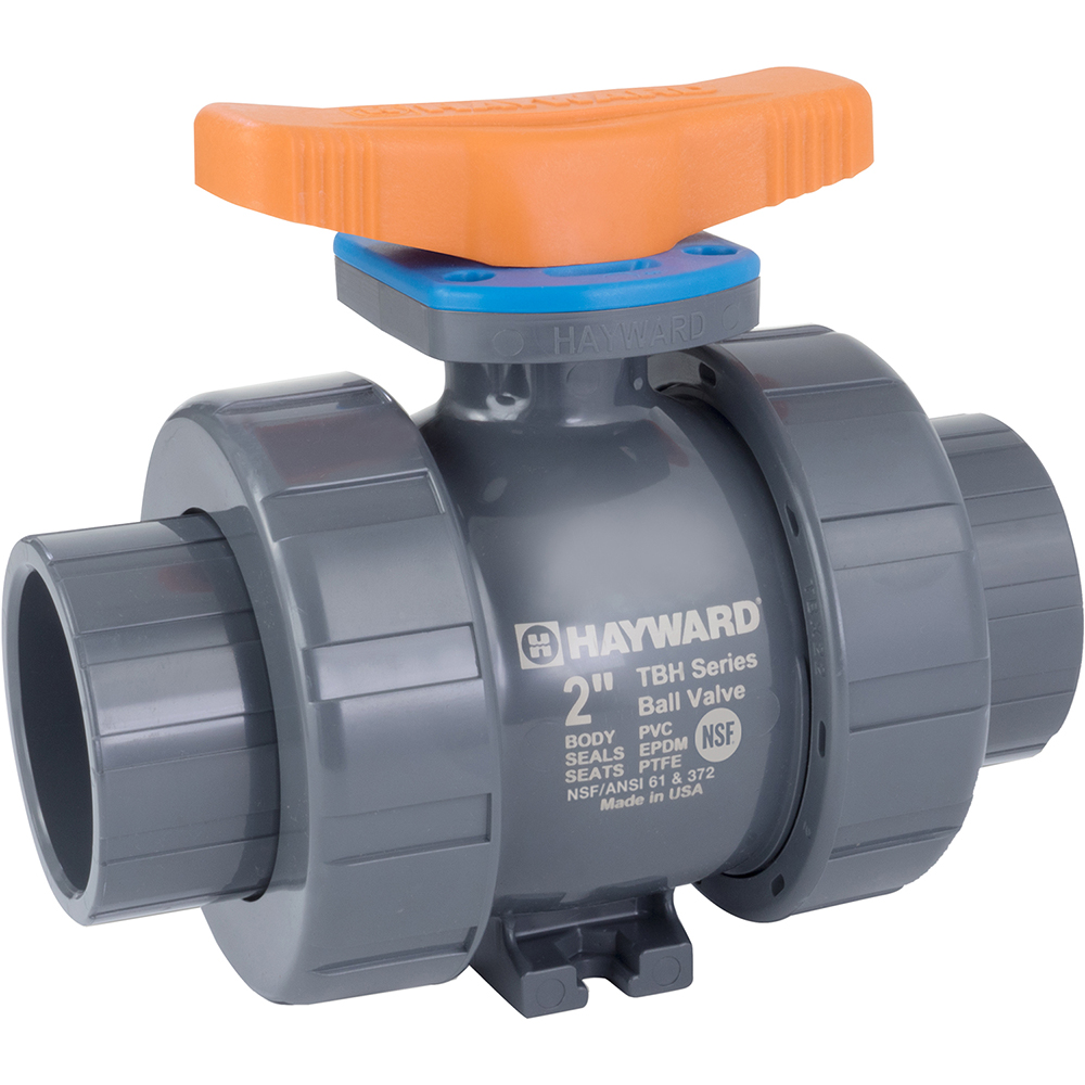 Hayward Flow Control Manual Ball Valve: 2" Pipe, Full Port - TBH2200A0SV0000