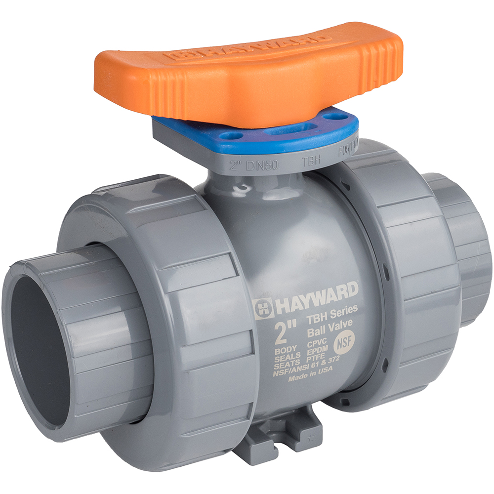 Hayward Flow Control Manual Ball Valve: 2" Pipe, Full Port - TBH2200A0SV0000