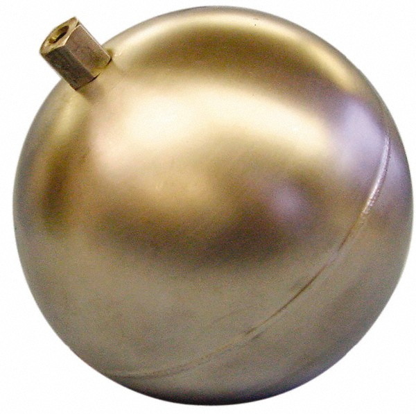 Watts 8" Dia, External Thread Connection, Metal Float - 0780333