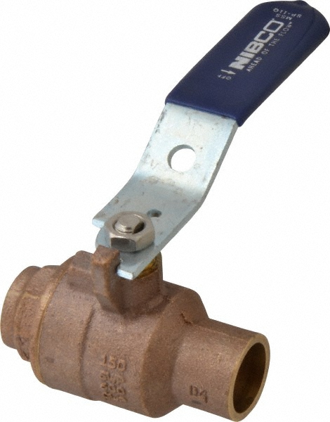 NIBCO Standard Manual Ball Valve: 3/4" Pipe, Full Port - NJ83H08