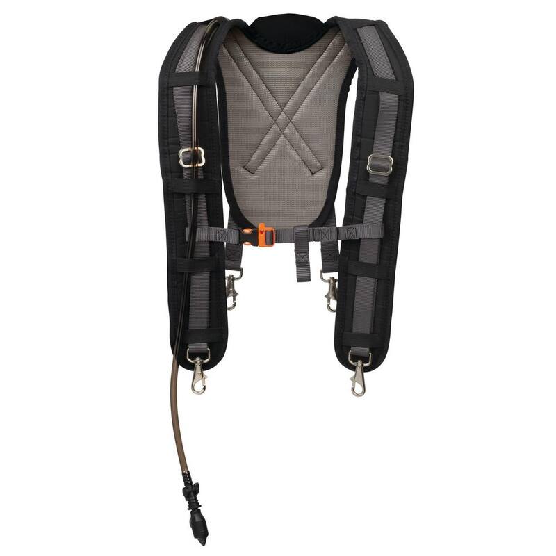 Weaver Tool Gear Deluxe Work Suspenders with Hydration Pack Nylon Black - 85680-00