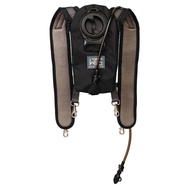 Weaver Tool Gear Deluxe Work Suspenders with Hydration Pack Nylon Black - 85680-00