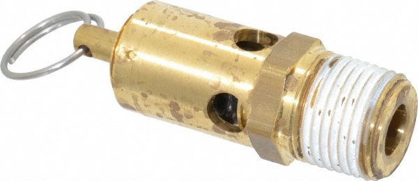 Kingston ASME Safety Relief Valve: 1/2" Inlet, 100 Max psi - 112CR-4-100