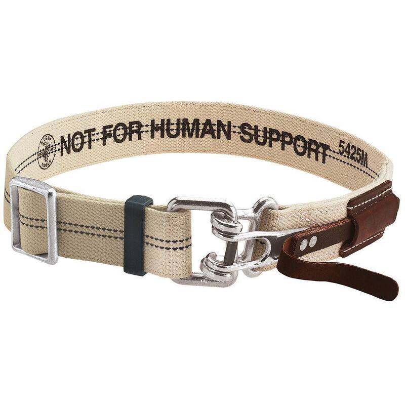Klein Tools X-Large Beige Cotton/Polyester Blend Tool Belt with Quick-Release Buckle - 5425XL