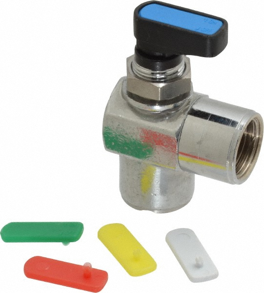 Aignep USA Standard Manual Ball Valve: 3/8" Pipe, Full Port - 86720-06