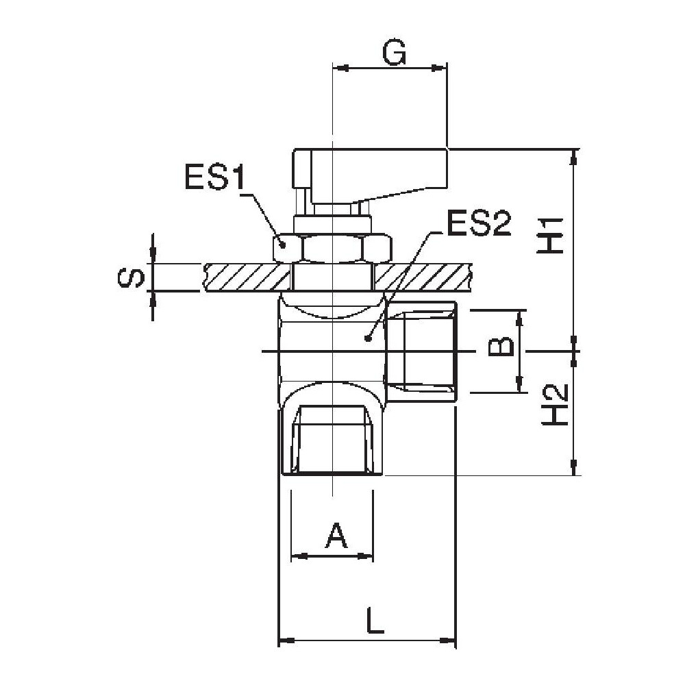 Aignep USA Standard Manual Ball Valve: 3/8" Pipe, Full Port - 86720-06