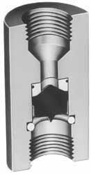 Plast-O-Matic 1/4" Pipe, 120 Max psi, 0.25 GPM, Sandwich Flow Control Valve - FC025EP-000-1/4