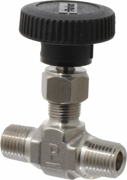 Parker 2-Way Manual Ball Valve: 1/4" Pipe - 4A-MB4LPFA-SSP