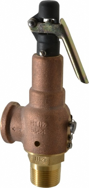 Midwest Control ASME Safety Relief Valve: 1" Inlet, 625 CFM, 150 Max psi - 6010EE-150